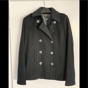 JCrew wool pea coat, worn once.